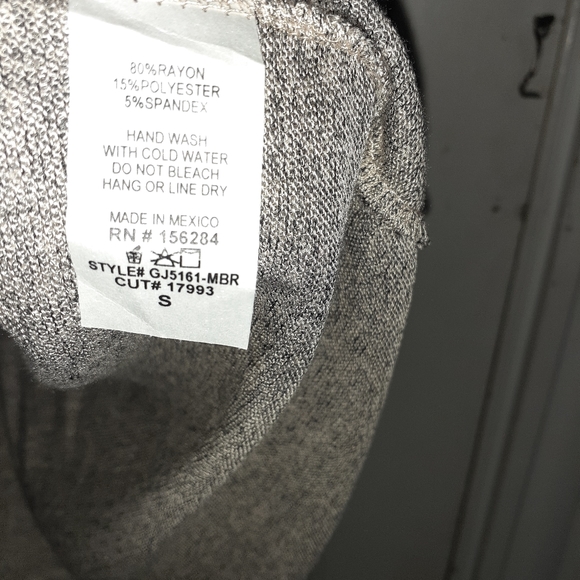 NWOT Grey/Beige oversized 3/4 sleeve slouchy sweat - Picture 3 of 5